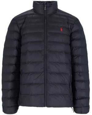Polo Ralph Lauren Logo Zip Down Jacket - Blue