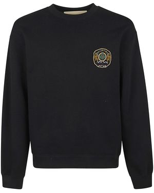 Valentino Garavani Jersey Felpa,Reg, Embro Patch Scudetto Cotton Sweatshirt - Black
