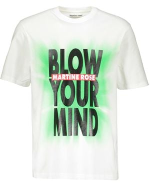 Martine Rose Printed Cotton T-Shirt - Green