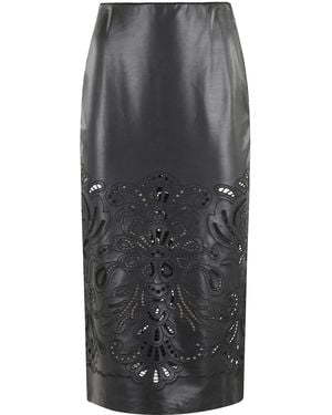 ERMANNO FIRENZE Midi Pelle - Gray