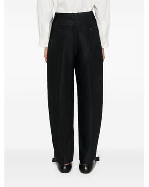 Studio Nicholson Sperro High-Waist Tapered Pants - Black