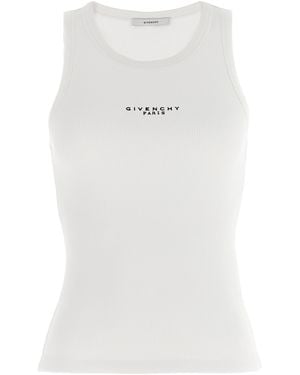 Givenchy Cotton Sleeveles T-Shirt - White