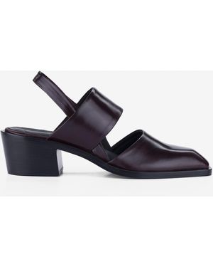 CB Made In Italy Leather 5 Cm Heels Marte - Blue