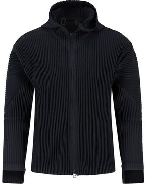 Homme Plissé Issey Miyake Zip Hoodie - Blue