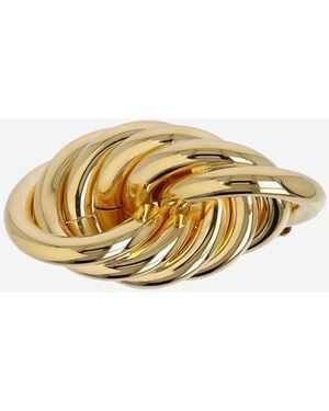 Jil Sander Brass Brooch Pin - Metallic