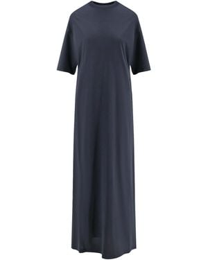 Balenciaga Cocoon Cotton Jersey Maxi Dress - Blue