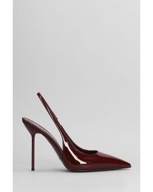 Paris Texas Lidia Slingback Court Shoes - Brown