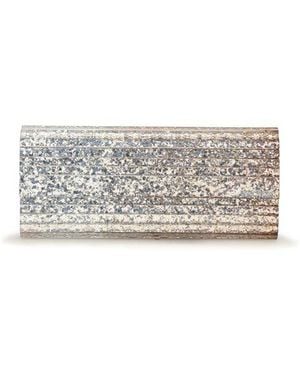 Jimmy Choo Gold Plexiglass Clutch Bag - Metallic