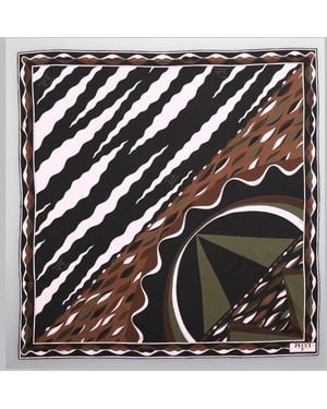 PUCCI Printed Silk Scarf Scarfs - Black