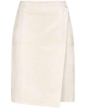 Loulou de Saison Leather Skirt - White