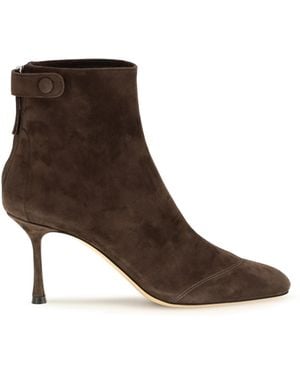 Francesco Russo Suede Ankle Boots - Brown