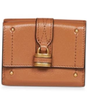 Chloé Mustang Paddington Mini Tri-Fold Wallet - White