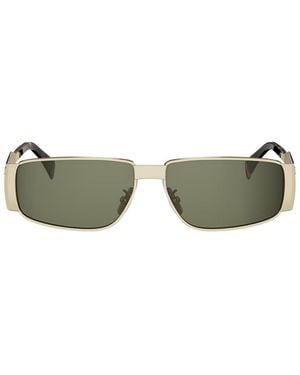 Celine Cl40325U Metal Triomphe 30N Oro Sunglasses - Green