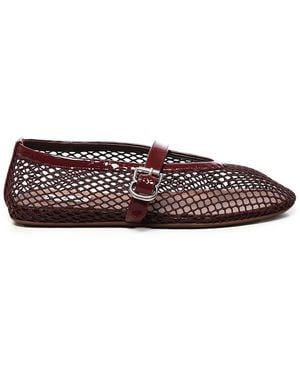 Alaïa Flat Mesh Ballerinas - Brown