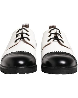Dolce & Gabbana Leather Derby Shoes And - White