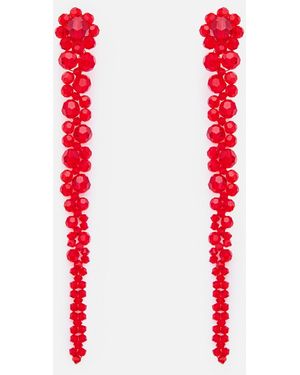 Simone Rocha Drip Earrings - Red