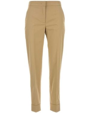 PT Torino Stretch Cotton Cigarette Pant in White | Lyst UK