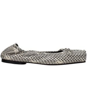 Jacquemus Leather Ballet Flats - Metallic