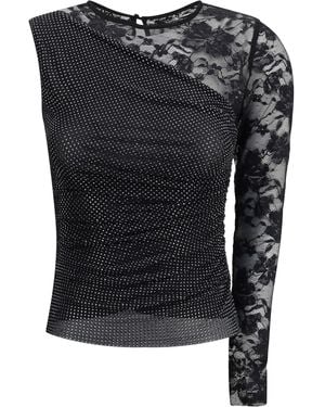 Self-Portrait Top - Black