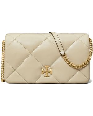 Tory Burch Kira Chain Wallet - Natural