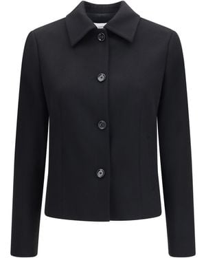 Lardini Virgin Wool Jacket Fleece Ovis Aries - Blue