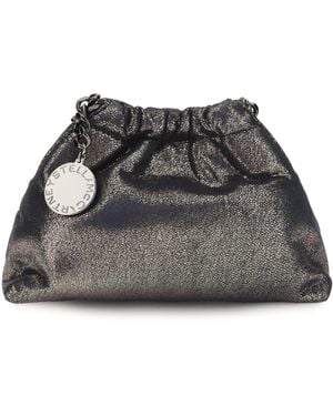 Stella McCartney Falabella Mini Drawstring Shoulder Bag Polyester - Black