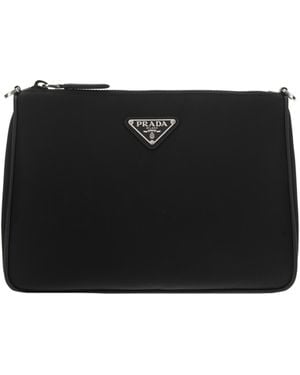 Prada Shoulder Bag Re-Nylon Recycled Polyamide - Black