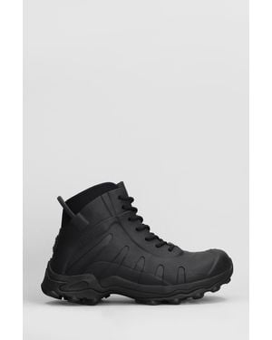 Givenchy Neoprene Lace-up Combat Boots - Black