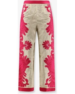 FARM Rio Pants Linen-Blend - Red