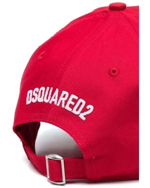 DSquared² Cool Logo Baseball Cap Accessories Beanies & Hats - Red