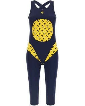 Marine Serre 'athleisure' Catsuit - Blue