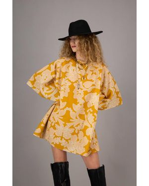 Amotea Bea Flowered Ochre - Metallic