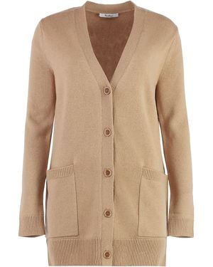 Max Mara Villar Wool & Cashmere Cardigan Cardigans - Natural