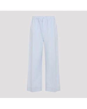 Carven Pull On Trousers Cotton Pant - Blue