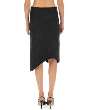 Victoria Beckham Padded Skirt With Tube Detail - Black
