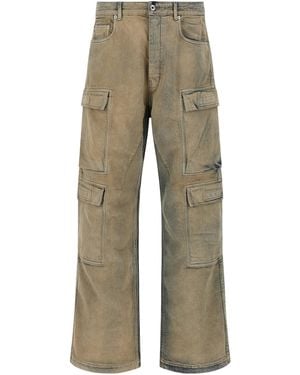 Rick Owens 'Double Cargo' Jeans - Natural