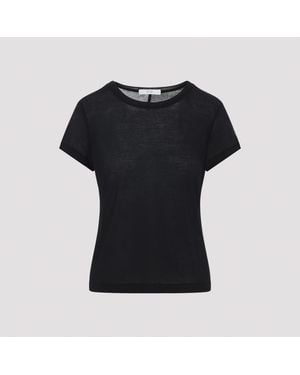 no_brand_found Fitted T-Shirt Cotton Tshirt - Black