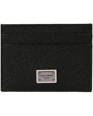 Dolce & Gabbana Dolce & Gabbana Dauphine Leather Card Case - Black