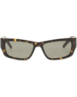 Saint Laurent Tortoiseshell Sunglasses With Side Logo Havana Acetate; Nylon - Gray