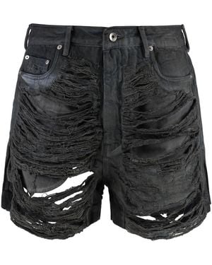 Rick Owens Cotton Bermuda Shorts - Grey