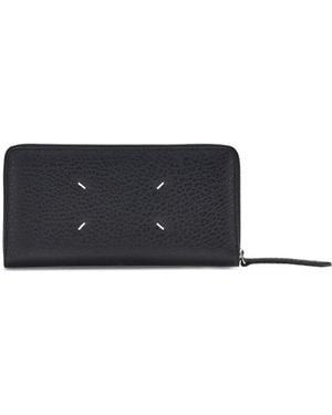 Maison Margiela Leather Wallet Calf Bos Taurus - White