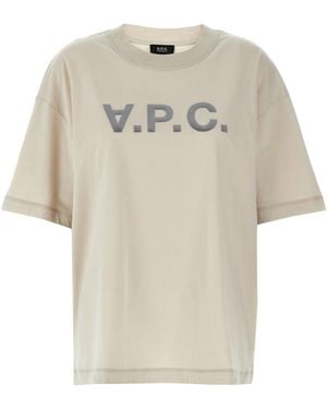 A.P.C. Logo-Embossed Organic Cotton T-Shirt - White