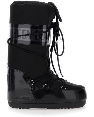 Moon Boot Snow Boots Icon Tech Fabric - Black