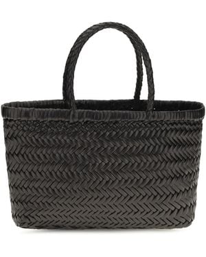 Dragon Diffusion Gora Mini Handbag Calf Leather Bos Taurus Handbags - Black