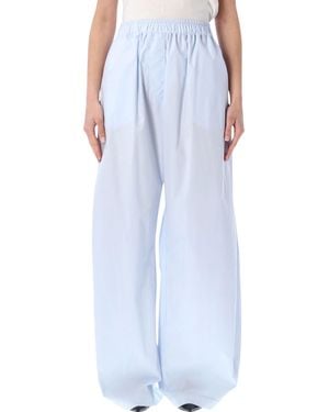 THE LATEST Dora Elastic Waist Pants Cotton - Blue
