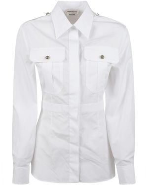 McQueen Shirts Cotton - White