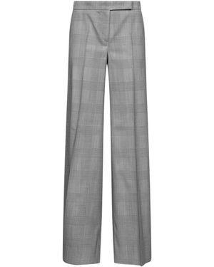 Max Mara Glen Plaid Wool Mxmnetto Pants - Gray