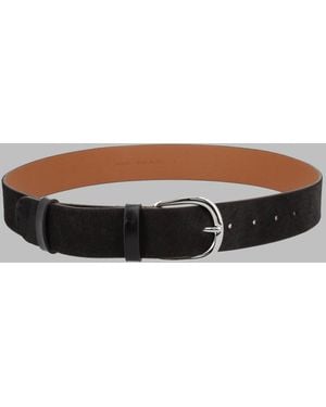 Alysi Calf Hair Belt Leather - Gray