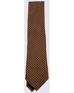 ZEGNA Ties _Se - Brown