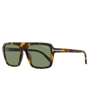 Tom Ford Vincent Sunglasses Tf1176 53N 56Mm Ft1176 Plastic (Acetate) - Green